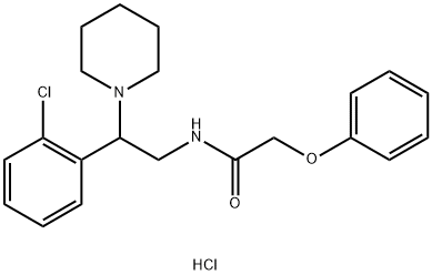 N-[2-(2-chlorophenyl)-2-piperidin-1-ylethyl]-2-phenoxyacetamide hydrochloride Structural
