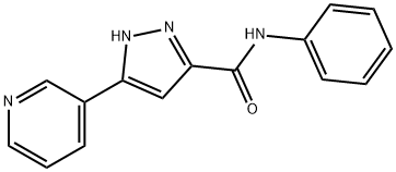 N-phenyl-3-pyridin-3-yl-1H-pyrazole-5-carboxamide Structural