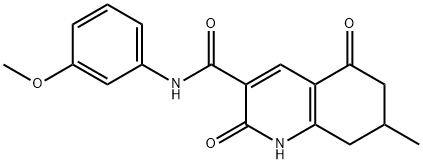 N-(3-methoxyphenyl)-7-methyl-2,5-dioxo-1,6,7,8-tetrahydroquinoline-3-carboxamide Structural
