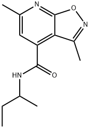 N-butan-2-yl-3,6-dimethyl-[1,2]oxazolo[5,4-b]pyridine-4-carboxamide Structural