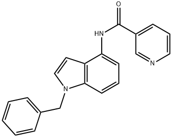 N-(1-benzylindol-4-yl)pyridine-3-carboxamide Structural