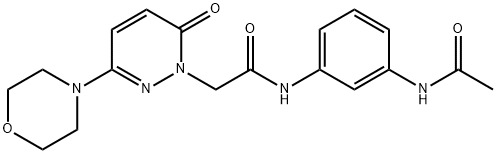N-(3-acetamidophenyl)-2-(3-morpholin-4-yl-6-oxopyridazin-1-yl)acetamide Structural