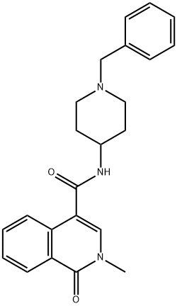N-(1-benzylpiperidin-4-yl)-2-methyl-1-oxoisoquinoline-4-carboxamide Structural
