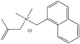 dimethyl-(2-methylprop-2-enyl)-(naphthalen-1-ylmethyl)azanium chloride Structural