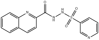 N'-pyridin-3-ylsulfonylquinoline-2-carbohydrazide Structural