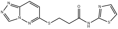 N-(1,3-thiazol-2-yl)-3-([1,2,4]triazolo[4,3-b]pyridazin-6-ylsulfanyl)propanamide Structural