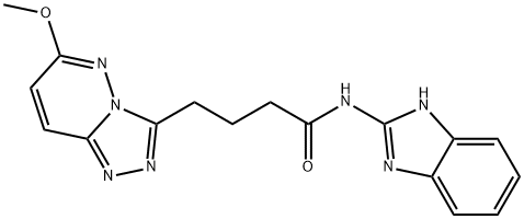 N-(1H-benzimidazol-2-yl)-4-(6-methoxy-[1,2,4]triazolo[4,3-b]pyridazin-3-yl)butanamide Structural