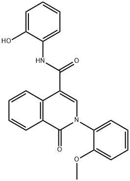 N-(2-hydroxyphenyl)-2-(2-methoxyphenyl)-1-oxoisoquinoline-4-carboxamide Structural