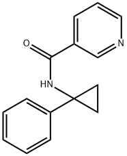 N-(1-phenylcyclopropyl)pyridine-3-carboxamide Structural