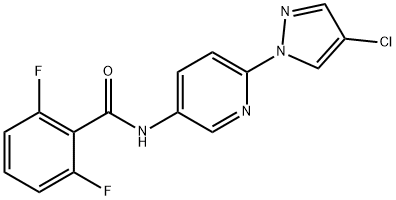 N-[6-(4-chloropyrazol-1-yl)pyridin-3-yl]-2,6-difluorobenzamide Structural