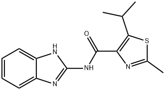 N-(1H-benzimidazol-2-yl)-2-methyl-5-propan-2-yl-1,3-thiazole-4-carboxamide Structural