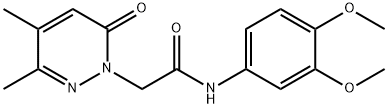 N-(3,4-dimethoxyphenyl)-2-(3,4-dimethyl-6-oxopyridazin-1-yl)acetamide Structural