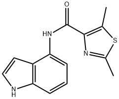 N-(1H-indol-4-yl)-2,5-dimethyl-1,3-thiazole-4-carboxamide Structural