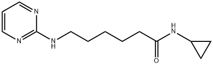 N-cyclopropyl-6-(pyrimidin-2-ylamino)hexanamide Structural