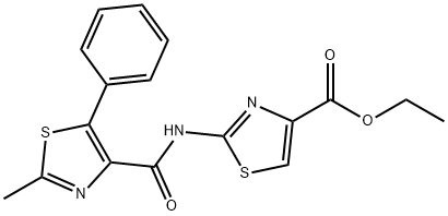 ethyl 2-[(2-methyl-5-phenyl-1,3-thiazole-4-carbonyl)amino]-1,3-thiazole-4-carboxylate Structural