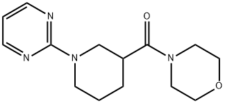 morpholin-4-yl-(1-pyrimidin-2-ylpiperidin-3-yl)methanone Structural