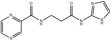 N-[3-(1H-imidazol-2-ylamino)-3-oxopropyl]pyrazine-2-carboxamide Structural