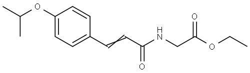 ethyl 2-[[(E)-3-(4-propan-2-yloxyphenyl)prop-2-enoyl]amino]acetate Structural