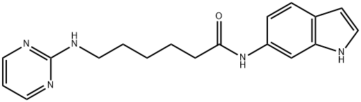 N-(1H-indol-6-yl)-6-(pyrimidin-2-ylamino)hexanamide Structural
