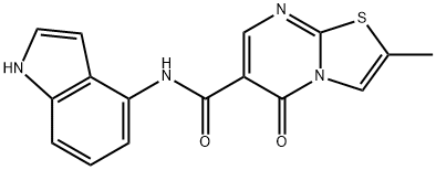 N-(1H-indol-4-yl)-2-methyl-5-oxo-[1,3]thiazolo[3,2-a]pyrimidine-6-carboxamide Structural