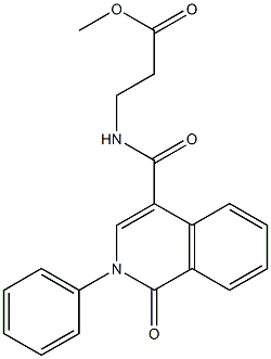 methyl 3-[(1-oxo-2-phenylisoquinoline-4-carbonyl)amino]propanoate Structural