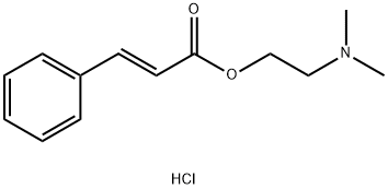 dimethyl-[2-[(E)-3-phenylprop-2-enoyl]oxyethyl]azanium chloride Structural
