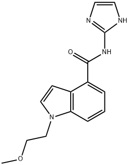 N-(1H-imidazol-2-yl)-1-(2-methoxyethyl)indole-4-carboxamide Structural