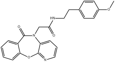 N-[2-(4-methoxyphenyl)ethyl]-2-(6-oxopyrido[2,3-b][1,4]benzoxazepin-5-yl)acetamide Structural