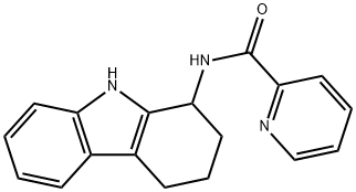 N-(2,3,4,9-tetrahydro-1H-carbazol-1-yl)pyridine-2-carboxamide Structural