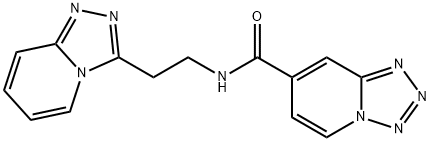 N-[2-([1,2,4]triazolo[4,3-a]pyridin-3-yl)ethyl]tetrazolo[1,5-a]pyridine-7-carboxamide Structural