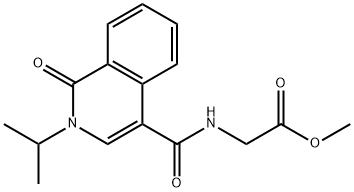 methyl 2-[(1-oxo-2-propan-2-ylisoquinoline-4-carbonyl)amino]acetate Structural