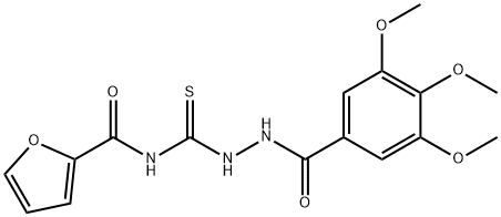 N-[[(3,4,5-trimethoxybenzoyl)amino]carbamothioyl]furan-2-carboxamide Structural