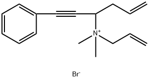 dimethyl-(1-phenylhex-5-en-1-yn-3-yl)-prop-2-enylazanium bromide Structural
