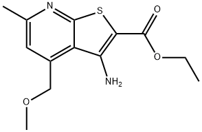ethyl 3-amino-4-(methoxymethyl)-6-methylthieno[2,3-b]pyridine-2-carboxylate Structural