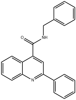 N-benzyl-2-phenylquinoline-4-carboxamide Structural