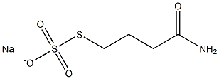 sodium 1-amino-1-oxo-4-sulfonatosulfanylbutane Structural