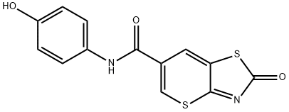 N-(4-hydroxyphenyl)-2-oxothiopyrano[2,3-d][1,3]thiazole-6-carboxamide Structural
