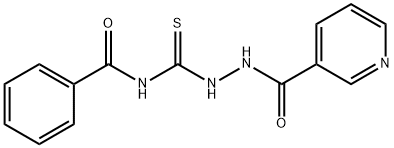 N-[(pyridine-3-carbonylamino)carbamothioyl]benzamide Structural