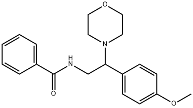 N-[2-(4-methoxyphenyl)-2-morpholin-4-ylethyl]benzamide Structural
