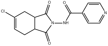 N-(5-chloro-1,3-dioxo-3a,4,7,7a-tetrahydroisoindol-2-yl)pyridine-4-carboxamide Structural