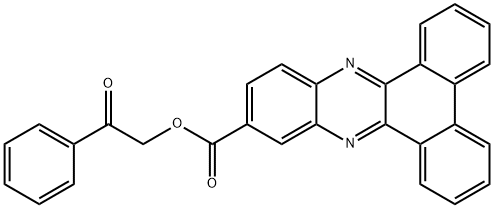 phenacyl phenanthro[9,10-b]quinoxaline-11-carboxylate Structural