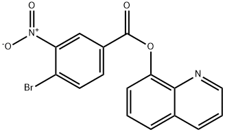 quinolin-8-yl 4-bromo-3-nitrobenzoate Structural