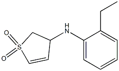 N-(2-ethylphenyl)-1,1-dioxo-2,3-dihydrothiophen-3-amine Structural