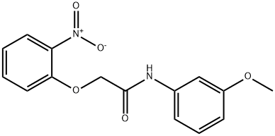 N-(3-methoxyphenyl)-2-(2-nitrophenoxy)acetamide Structural