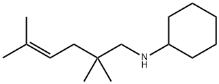 N-(2,2,5-trimethylhex-4-enyl)cyclohexanamine Structural