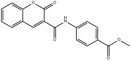 methyl 4-[(2-oxochromene-3-carbonyl)amino]benzoate Structural