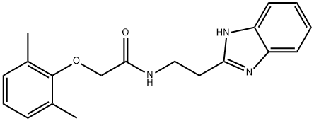 N-[2-(1H-benzimidazol-2-yl)ethyl]-2-(2,6-dimethylphenoxy)acetamide Structural