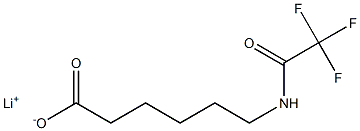 lithium 6-[(2,2,2-trifluoroacetyl)amino]hexanoate Structural