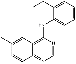 N-(2-ethylphenyl)-6-methylquinazolin-4-amine Structural