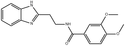 N-[2-(1H-benzimidazol-2-yl)ethyl]-3,4-dimethoxybenzamide Structural